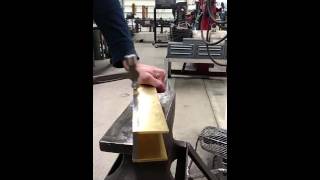 Peening steel into brass dovetails [upl. by Franzen]