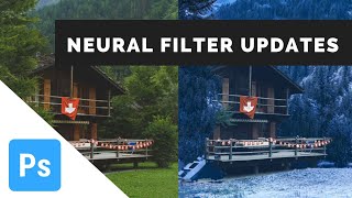 Neural Filter Updates in Photoshop CC 2022 Landscape Mixer Color Transfer amp Harmonization [upl. by Airitac]