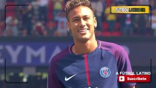 PRESENTACION DE NEYMAR EN EL PARQUE DE LOS PRINCIPES CON EL PSG [upl. by Eiramadnil]