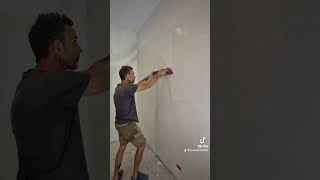 rasatura interna con stucco knauf super finish ristrutturazione cantiere edilizia renovation [upl. by Mailiw]