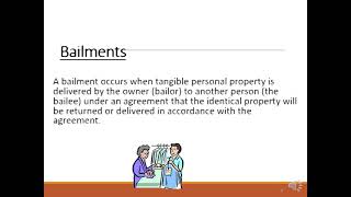 Personal Property and Bailments [upl. by Nanete245]