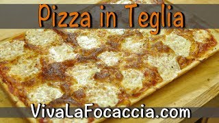 Ricetta per Fare la Pizza in Teglia in Poco Piu di unora [upl. by Joh]