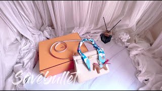 Hermès Kelly Bag  10 Craie white  Immersive Unboxing Video [upl. by Ping]