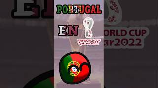 Portugal en el Mundial Catar 2022 footballworldcup countryballs futbol mundial2022 [upl. by Animor805]