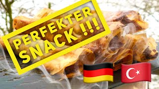 ZIGARREN BÖREK mit Hack und Feta vom GRILL türkische Strudel herzhaft — Klaus grillt [upl. by Ahsinav]