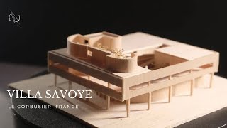 How to make a tiny Villa Savoye  Pocket Architecture  Villa Savoye France  Le Corbusier [upl. by Ahterahs]