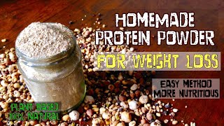 HomeMade Protein Powder  How to make protein powder for weight loss at home healthy easy Method [upl. by Proudlove631]