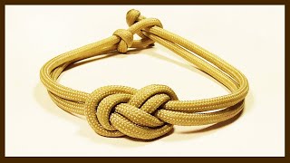 quotHow You Can Make An Elegant Infinity Knot Parachute Cord Braceletquot WhyKnot [upl. by Keelby]