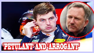 Max Verstappen dubbed petulant and arrogant in stinging attack after Lewis Hamilton chaos [upl. by Geordie918]