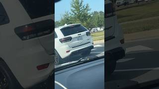 SPOTTED 👀 a JEEP TRACKHAWK in Traffic being VERY DEMURE… trackhawk hellcat shorts [upl. by Tasha993]