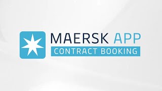 MAERSK APP  Contract Booking [upl. by Cohe]