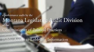 Audit of the Commissioner of Political Practices Public Access to Lobbying Information [upl. by Saduj214]