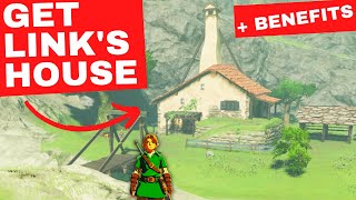 How To Get Links House Quest Furniture and Upgrades  Zelda BOTW [upl. by Enitsyrk]