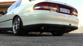 VT V6 Commodore 25inch RedBack cat back exhaust note [upl. by Atalya525]