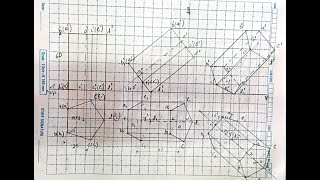 Projection of Solids problem 8 Engineering Graphics engineering drawing Engineering Visualization [upl. by Desimone591]