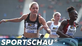 Die Finals Lückenkemper hat das Nachsehen gegen Pinto im 100mFinale  Sportschau [upl. by Berte]