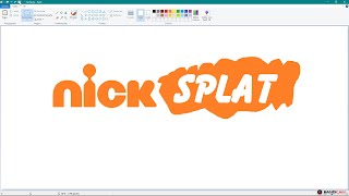 How To Draw The NickSplat Logo Using MS Paint  How To Draw On Your Computer [upl. by Citron]