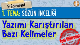 9 Edebiyat  Yazımı Karıştırılan Kelimeler [upl. by Struve]