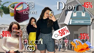 Woodbury Common LUXURY OUTLET Shopping Vlog ft Gucci Dior Fendi etc [upl. by Nirel339]