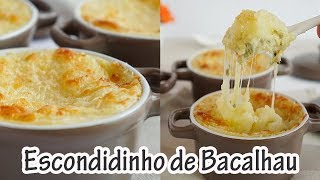 ESCONDIDINHO DE BACALHAU I Receitas e Temperos [upl. by Bilak]