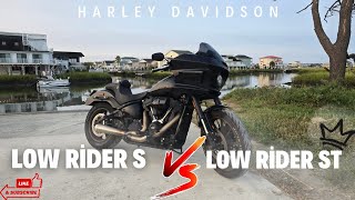 Low Rider S VS Low Rider ST Review and Ride along [upl. by Queri]