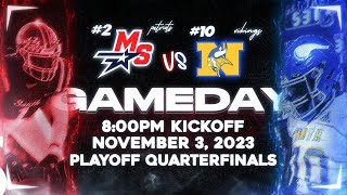 2 Millard South vs 10 Omaha North  Playoff Quarterfinals  Varsity Football Live Broadcast [upl. by Tra226]