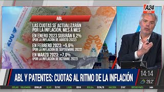 👆 Aumento de patente y ABL cuotas al ritmo de la inflación [upl. by Loram]