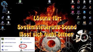 Lösung für  Systemsteuerung Sound lässt sich nicht öffnen  Tutorial Deutsch HD [upl. by Bornie]