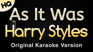 As It Was  Harry Styles Karaoke Songs With Lyrics [upl. by Hewett722]