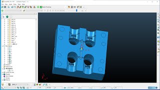 cavity insert first setup program delcam 10 in hindi [upl. by Adair]