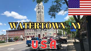 Watertown New York  USA 4K Tour  4K Walking Tour [upl. by Llirrem]