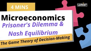 Game Theory Prisoners Dilemma and Nash Equilibrium Microeconomics Lumist [upl. by Cassell275]