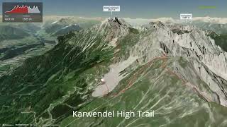 Karwendel High Trail ∆ hiking trails ∆ 3dtrailcomaustria [upl. by Takeshi]