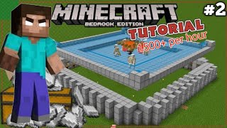 I Made UNBREAKABLE IRON FARM  TRADING HALL ll Minecraft Bedrock 2 [upl. by Ynehteb]