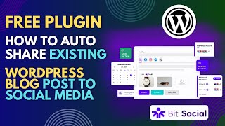 How To Auto Share WordPress Existing Posts To Social Media With Free Plugin [upl. by Hesta]