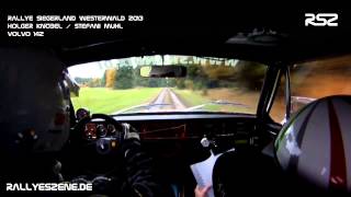 ADAC Rallye Siegerland Westerwald 2013  Onboard WP4  Knöbel  Muhl [upl. by Schreck188]