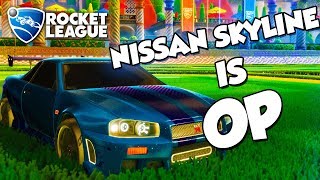 99 Nissan Skyline GTR R34 is OP  Rocket League Montage [upl. by Bourn]