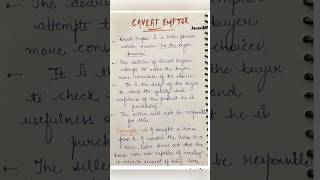 Doctrine of Caveat Emptor Meaning explained lecture with notes Lawvita [upl. by Anail]