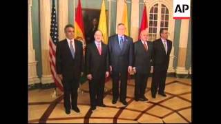 Leaders of Latin American countries meet Powell [upl. by Anotyal691]