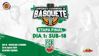 DIA 1 SUB18 CAMPEONATO CATARINENSE BASQUETE 3X3  ETAPA FINAL BALNEÁRIO PIÇARRAS [upl. by Hadleigh792]