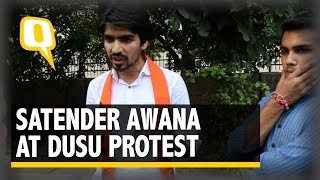 The Quint Blame Left Groups for Ramjas Ruckus Not Us ABVP’s Satender Awana [upl. by Ybur]