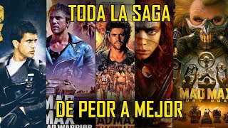 ¿CUÁL es la MEJOR PELÍCULA de MAD MAX  TOP POLÉMICO [upl. by Ojeitak]