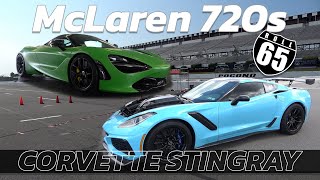 McLaren 720s vs Corvette Stingray Rematch [upl. by Notsej]