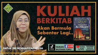 Datuk Dr Ustazah Norhafizah Musa  Kuliah Dhuha Hikam [upl. by Ahsirt]