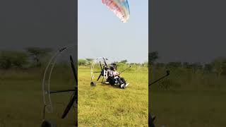 Super smooth lending paragliding paramotortandem flying youtubeshorts [upl. by Aihtenak539]