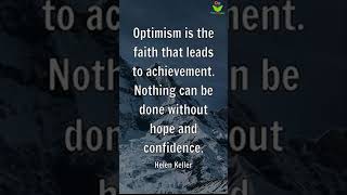 Optimism is the faith bible quotes christ proverbs thinkcreatelearn [upl. by Yantruoc]