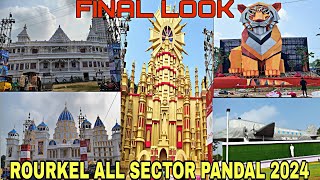 DURGA PUJA ROURKELA 2024 Rourkela All Pandals  All Sector Pandals [upl. by Hilary]