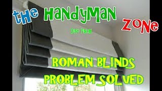 ROMAN SHADES pleated blind problem SOLVED [upl. by Tesil]