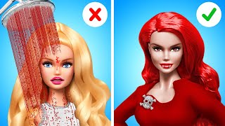 Barbie Turned into a Vampire for Ken Crazy Makeover and Hacks [upl. by Wyndham]