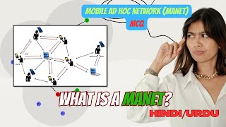 What is a Mobile Adhoc Network  What is a MANET  MANET Explained in HINDIURDU [upl. by Ysset]